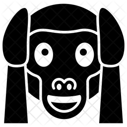 256x256 No Hear Monkey Emoji Icon Of Glyph Style