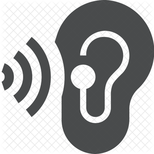 512x512 Hearing Aid Icon Of Glyph Style