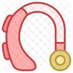 256x256 Hearing Aid Icon Of Colored Outline Style