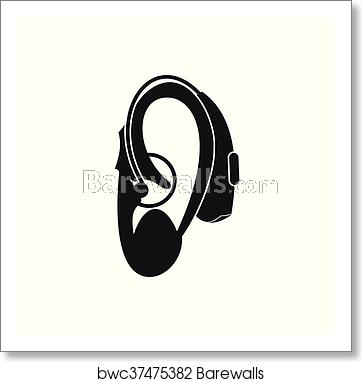 362x382 Hearing Aid Icon, Simple Style, Art Print Barewalls Posters