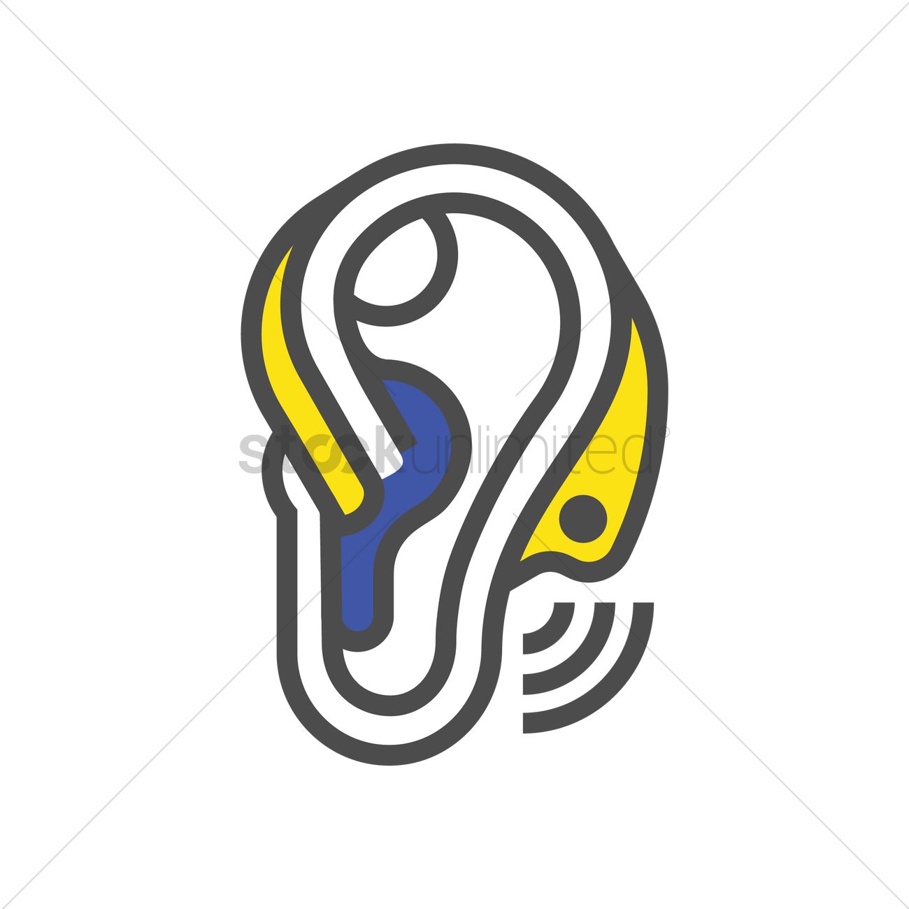 1300x1300 Hearing Aid Icon Vector Image