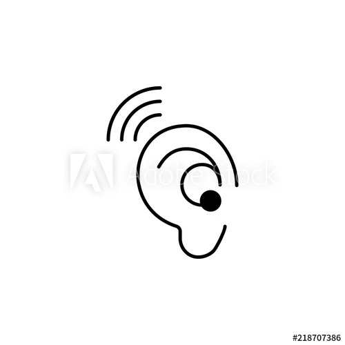 500x500 Hearing Aid Icon Element Of Disabled Icon For Mobile Concept