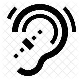 256x256 Hearing Icon Of Line Style