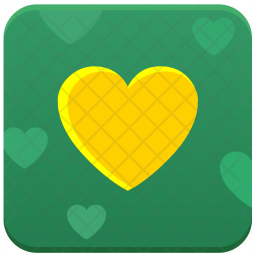 256x256 Love, Heart, Like, App Icon Of Flat Style