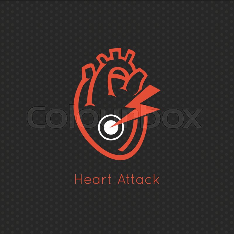 800x800 Heart Attack Logo Vector Icon Design Stock Vector Colourbox