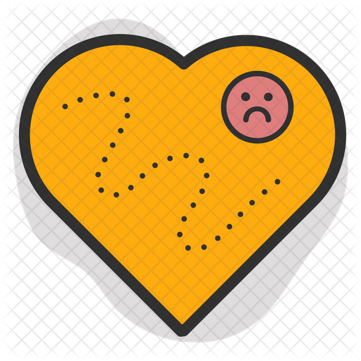 512x512 Heart Disease Icon Of Colored Outline Style