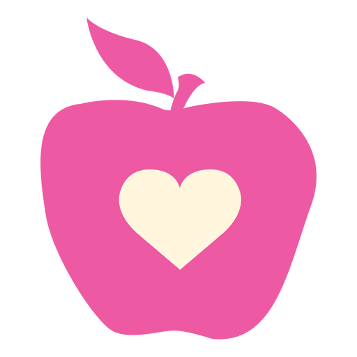 512x512 Apple Heart Flat Icon