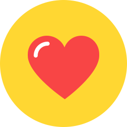 256x256 Heart Icon Flat