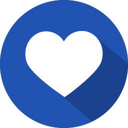 256x256 Heart Favourite Icon Flat Iconset Graphicloads