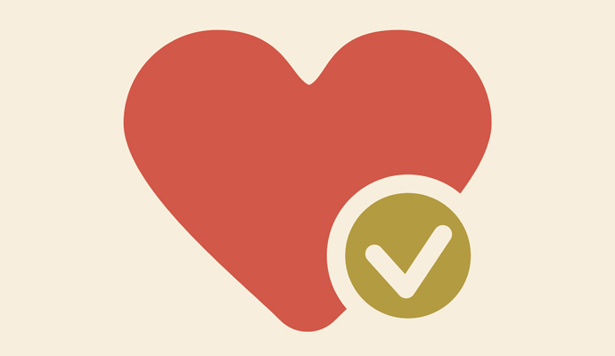 690x400 Heart Flat Icon Medical Vector