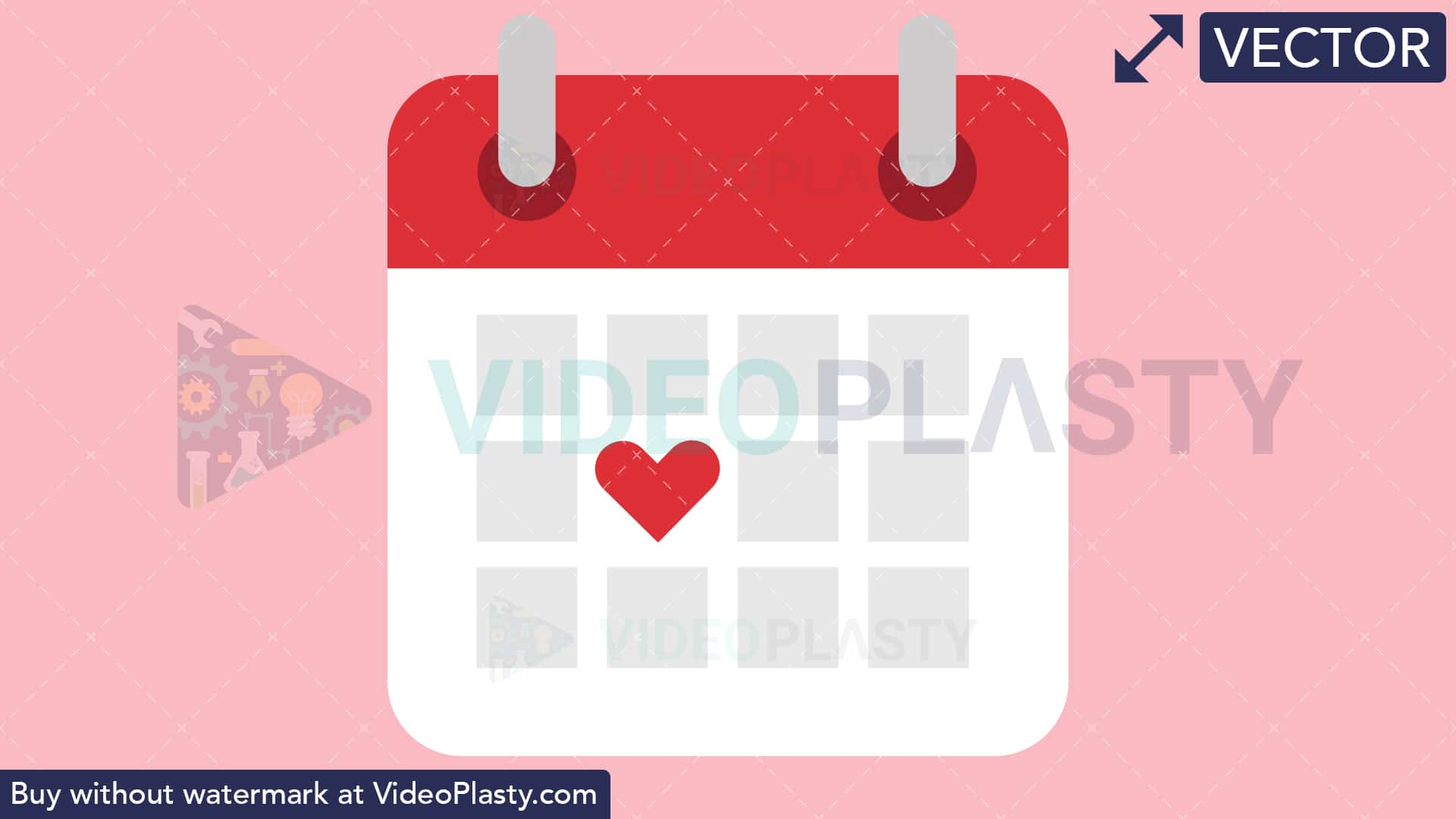 1920x1080 Calendar With Heart
