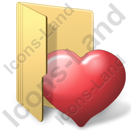 256x256 Folder Heart Icon, Pngico Icons