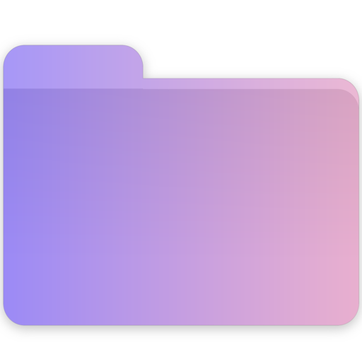 512x512 Heart, Folder, Blank Icon Free Of Gradient Folders