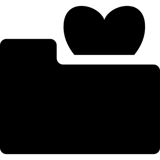 512x512 Heart Folder Icons Free Download