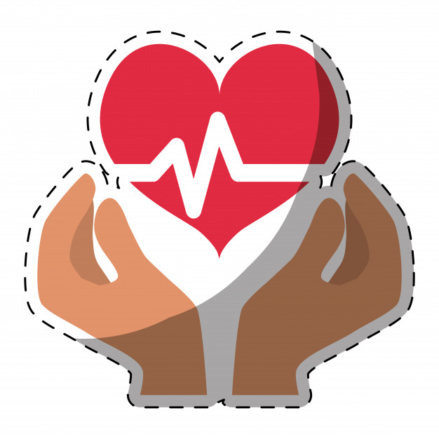 626x626 Heart Cardiogram Health Icon Image Vector Premium Download