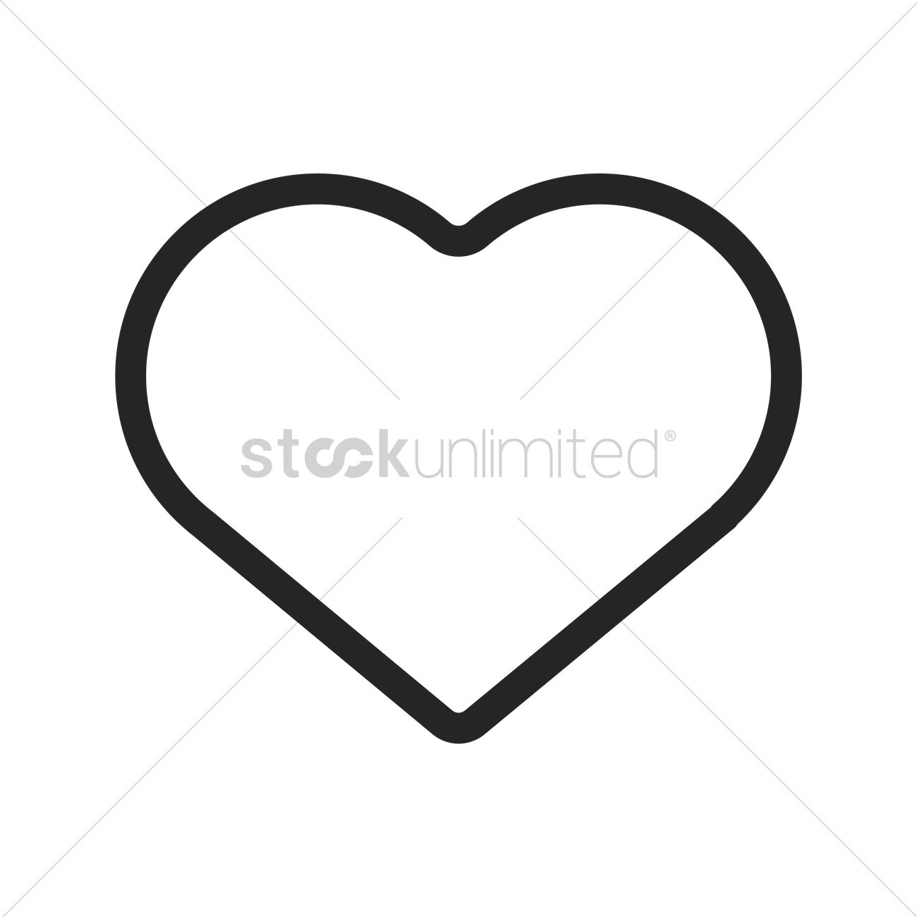 1300x1300 Heart Icon Vector Image