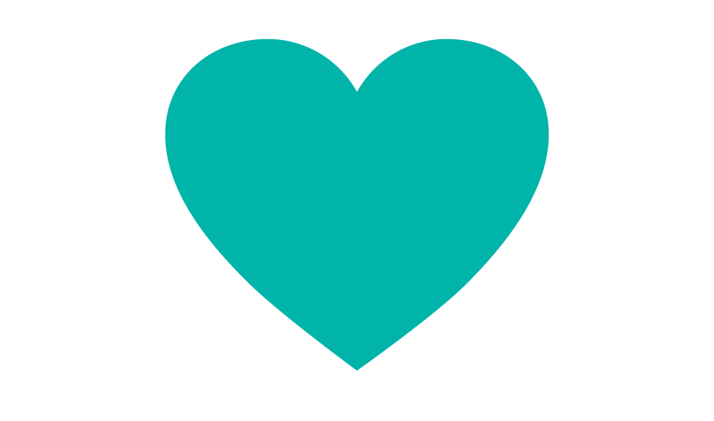 1000x590 Teal Heart Icon