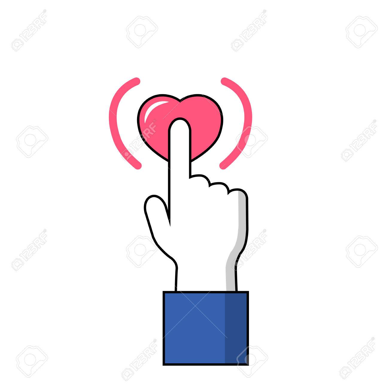 1300x1300 Facebook Heart Icon