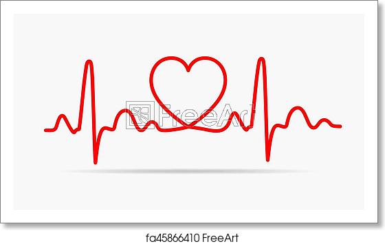 560x355 Free Art Print Of Heart Icon Vector Illustration Red Heart Icon