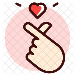 256x256 Mini Heart Icon Of Colored Outline Style
