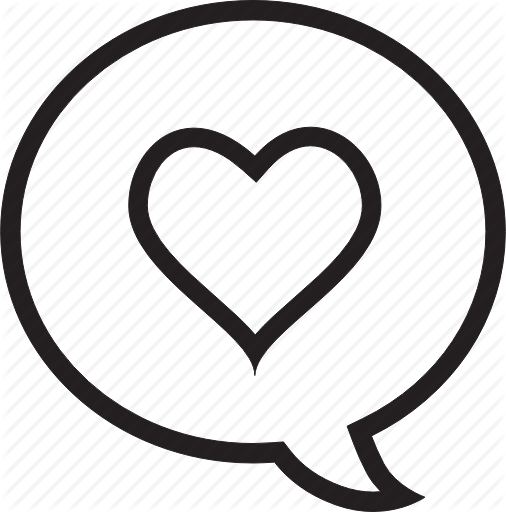 506x512 Comment, Heart Icon
