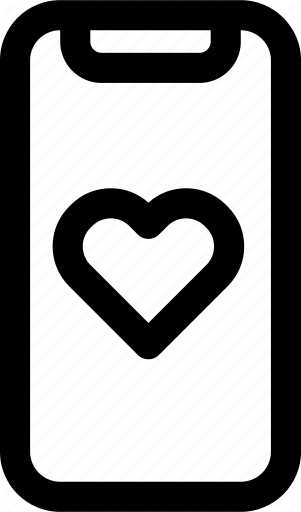 301x512 Device, Favorite, Heart, Iphone, Love, Mobile, X Icon