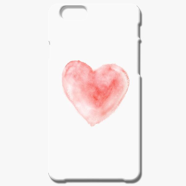 600x600 Aesthetic Cute Watercolor Heart Icon Iphone Case
