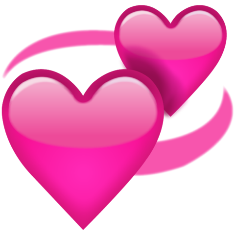 480x480 Revolving Pink Hearts Emoji Iphone Emoji, Apple Emoji, Emoji