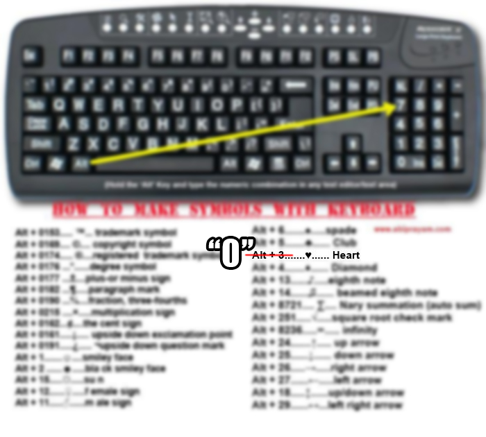 700x630 Heart Keyboard Symbol