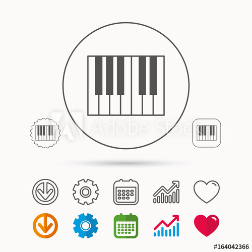 500x500 Piano Icon Royal Musical Instrument Sign Calendar, Graph Chart