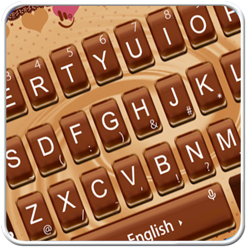 512x512 Sweet Love Brown Heart Cake Keyboard Theme Download Apk