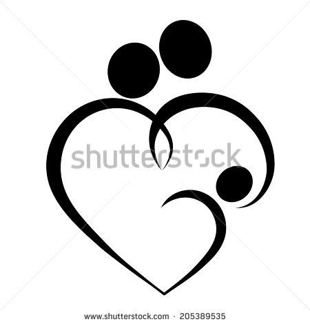 Family Love Heart Icon Parents And Baby Symbol Breastfeeding 450x470 Family Love Heart Icon Parents And Baby Symbol Breastfeeding
