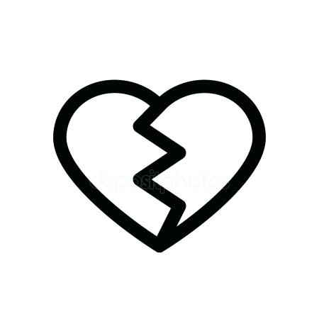 Black And White Heart Emoji 450x450 Black And White Heart Emoji