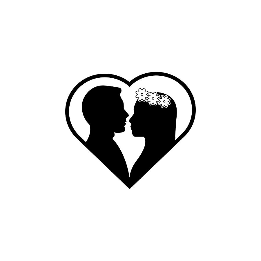 Silhouette Of Lovers In The Heart Icon Lovers Icon Wedding 900x900 Silhouette Of Lovers In The Heart Icon Lovers Icon Wedding