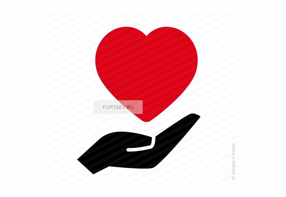 920x633 Vector Icon Of Hand Holding Heart