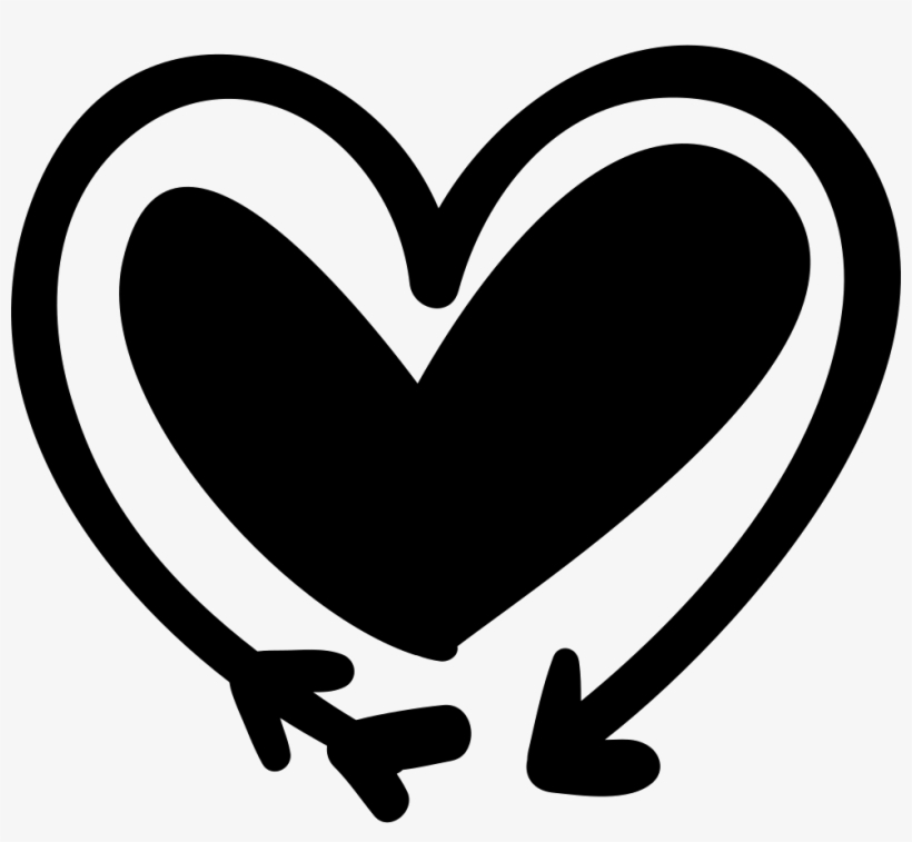 820x757 Arrow And Heart Doodle Comments