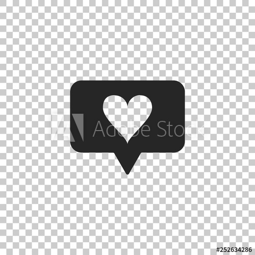 500x500 Like And Heart Icon Isolated On Transparent Background Counter