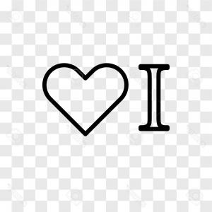 300x300 White Paper Heart Isolated Transparent Background Heart Icon