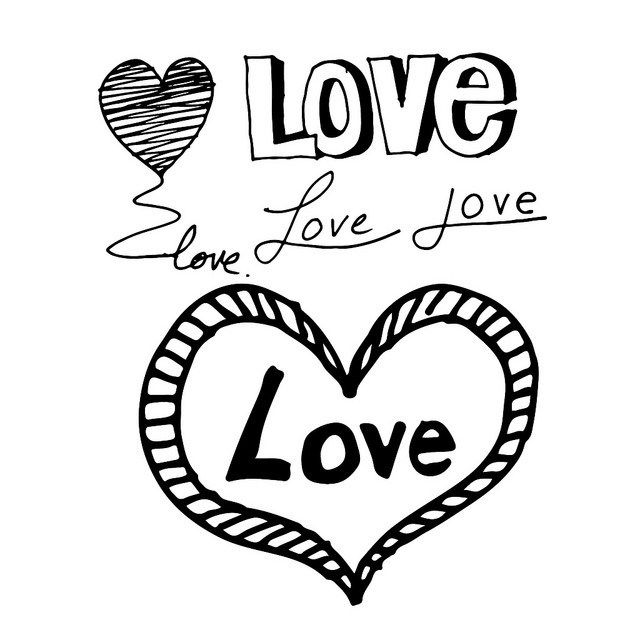 640x640 Hand Written Letter Love And Heart Symbol Icon