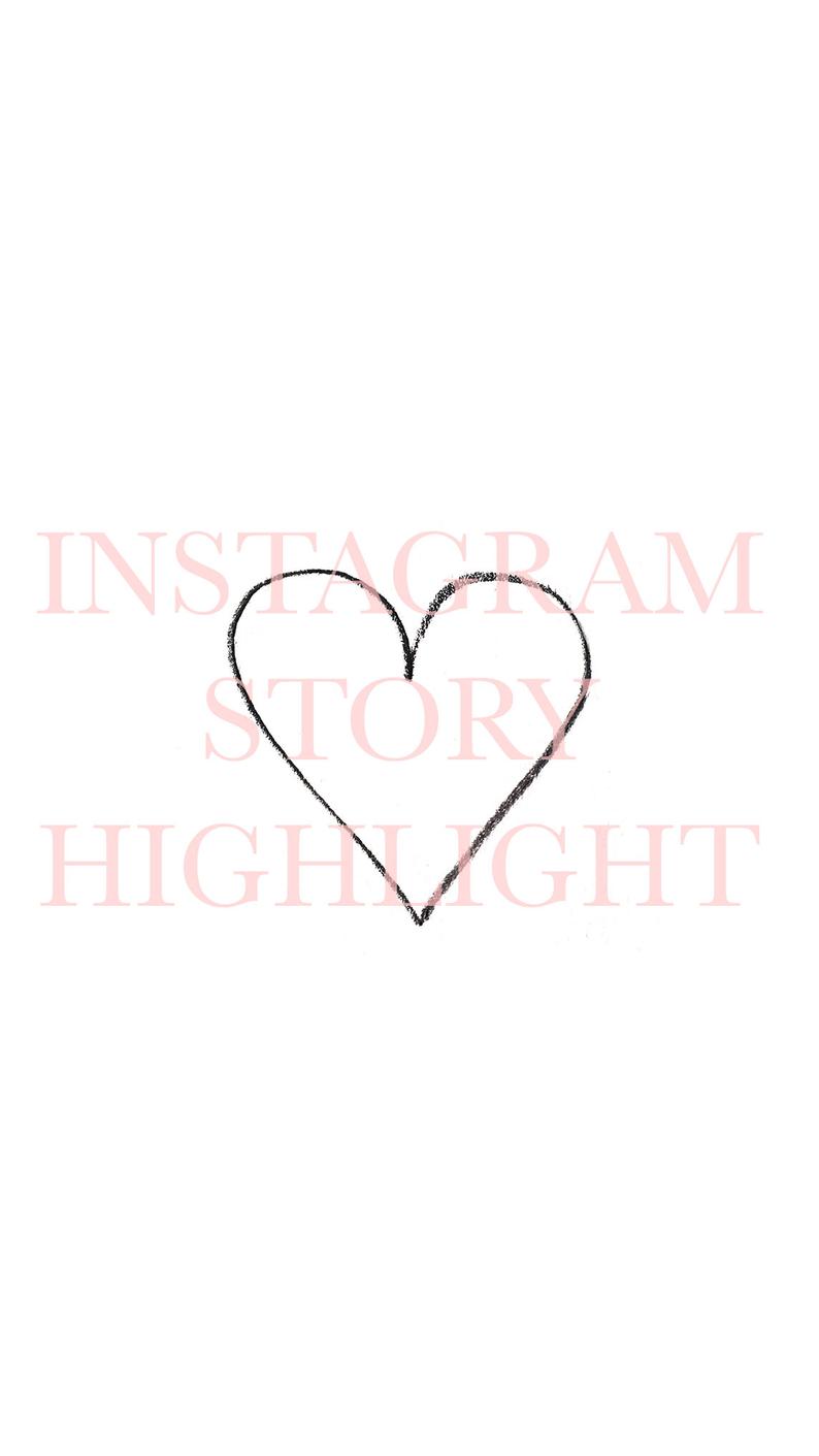 794x1411 Heart Icon Instagram Highlight Cover Instagram Stories Hand Etsy