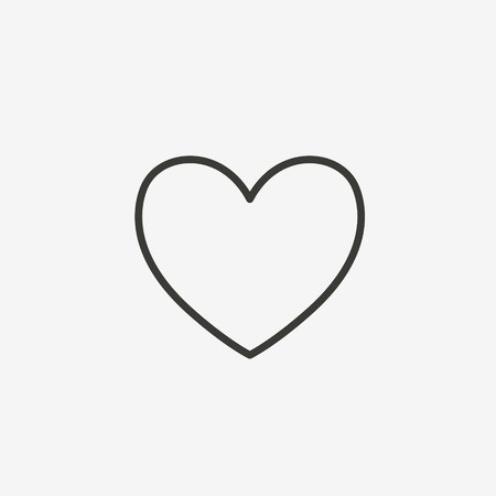 450x450 Heart Outline Icon Of Brown Outline For Illustration Royalty Free