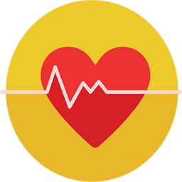 256x256 Heart Rate Icon Download Flat Round Icons Iconspedia