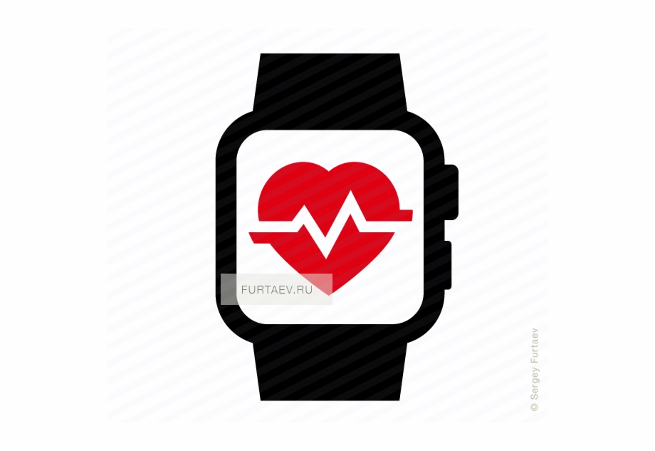 920x633 Heart Rate In Smartwatch Icon