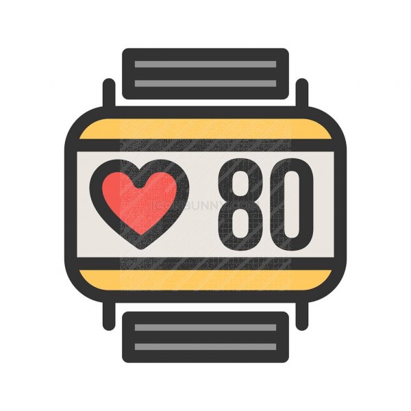 600x600 Heart Rate Monitoring Line Filled Icon