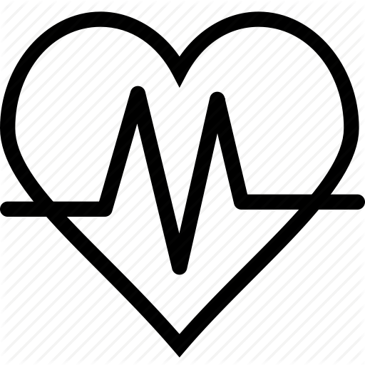 512x512 Heart, Heart Rate, Heartbeat, Pulsation, Pulse Icon