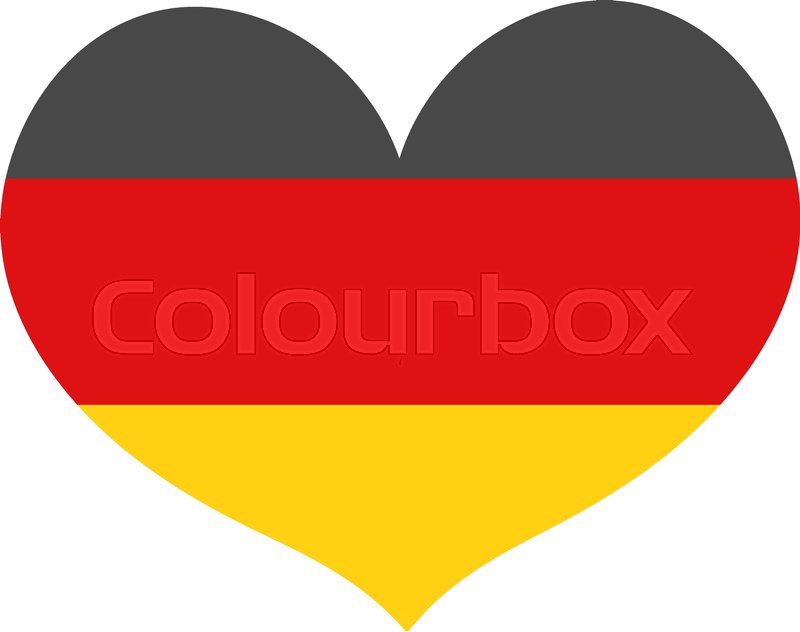 800x632 Flag Of Germany In A Heart Shape Icon Stock Vector Colourbox