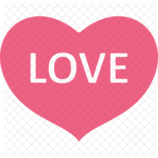 512x512 Heart Shape Icon Of Flat Style