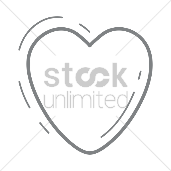 600x600 Heart Shape Icon Vector Image
