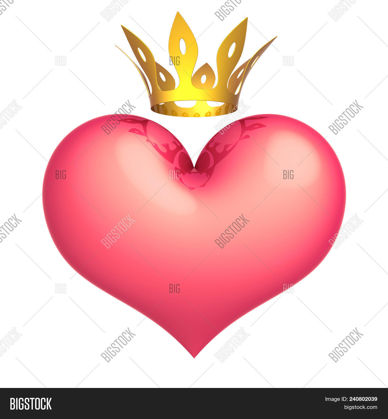 1500x1620 Royal Love King Queen Heart Shape Icon Concept Image