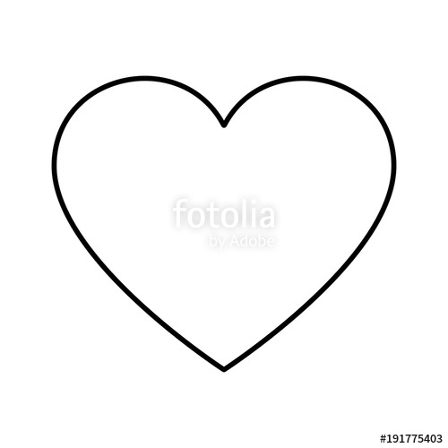 500x500 Simple Heart Shape Icon Stock Image And Royalty Free Vector